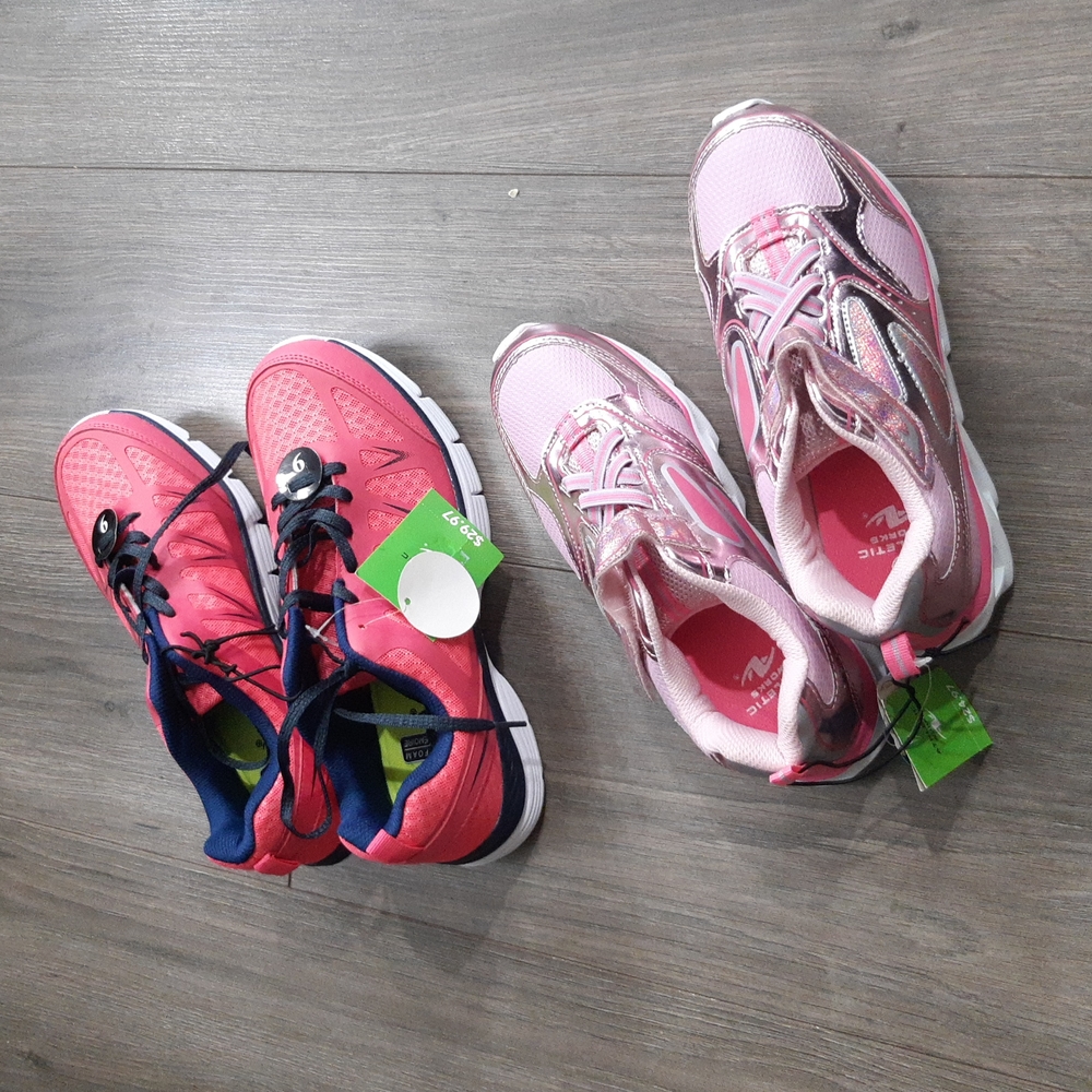 Pink runners adult and kids